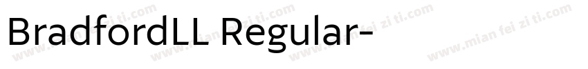 BradfordLL Regular字体转换